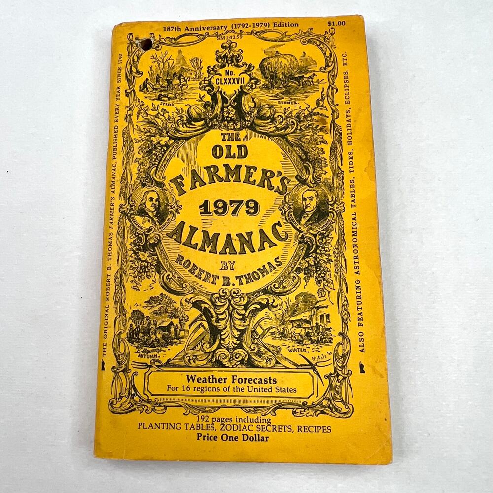 Vintage 1979 Farmer's Almanac Book
